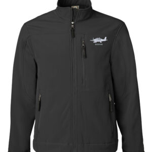 Windbreaker jacket with embroidered Cirrus airplane and custom tail number on the left side chest. Elevate your aviation style with this personalized and lightweight jacket.