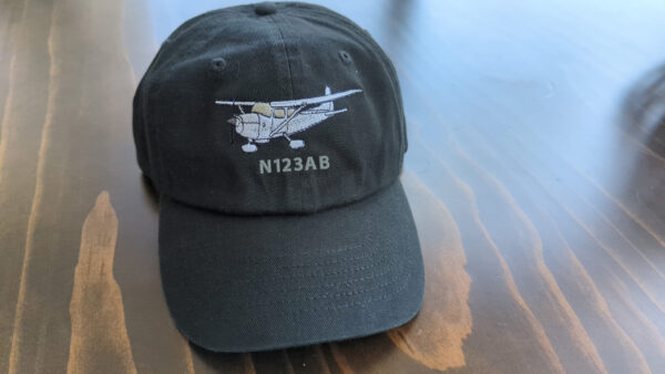 Custom Embroidered Cessna 172 Baseball Hat - Personalized Cap - Decorated Apparel