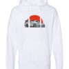 Hooded sweatshirt with embroidered Japanese sun and Nissan Skyline design on the chest. Stay fashionable and comfortable with this cultural and automotive-inspired hoodie.