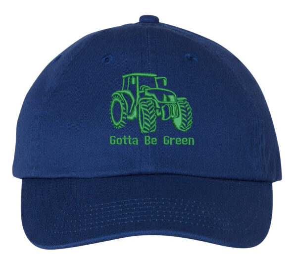 Green Tractor Embroidered Baseball Hat - Farming Enthusiast Cap - Agricultural-themed Headwear