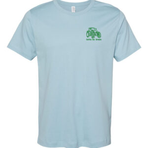 Green Tractor Embroidered T-Shirt - Farming Enthusiast Tee - Agricultural-themed Apparel
