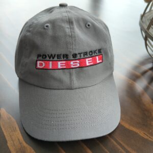 Power Stroke Diesel Embroidered Baseball Hat - Diesel Enthusiast Cap - Decorated Apparel