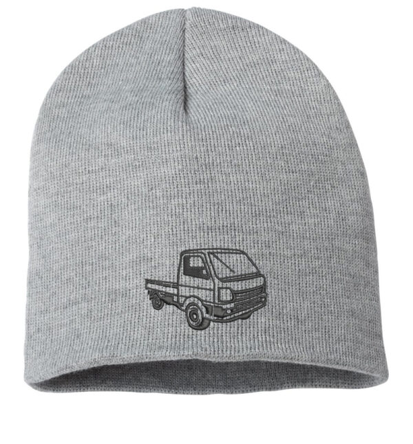 Embroidered JDM Mini Truck Beanie - A stylish tribute to vintage Japanese automotive culture, featuring an iconic JDM key car design.