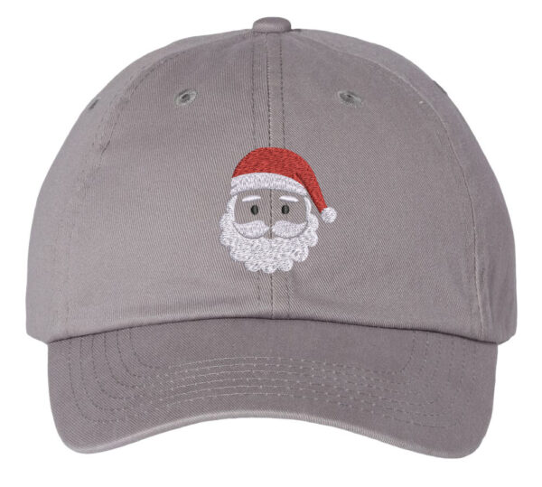 Santa Claus Embroidered Baseball Hat - Festive headwear featuring a charming Santa Claus design. Ideal for spreading holiday magic with every step. Shop now!