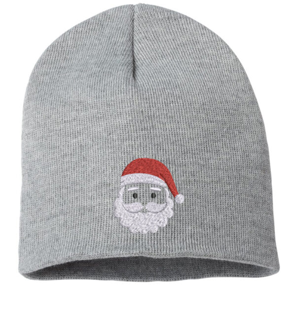 Santa Claus Embroidered Beanie - Cozy holiday whimsy with a beautifully embroidered Santa Claus design. Perfect for adding festive charm to your winter look. Shop now!