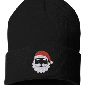 Cuffed Santa Claus Embroidered Beanie - Festive winter magic with a beautifully embroidered Santa Claus design. Ideal for adding holiday charm to your winter look. Shop now!