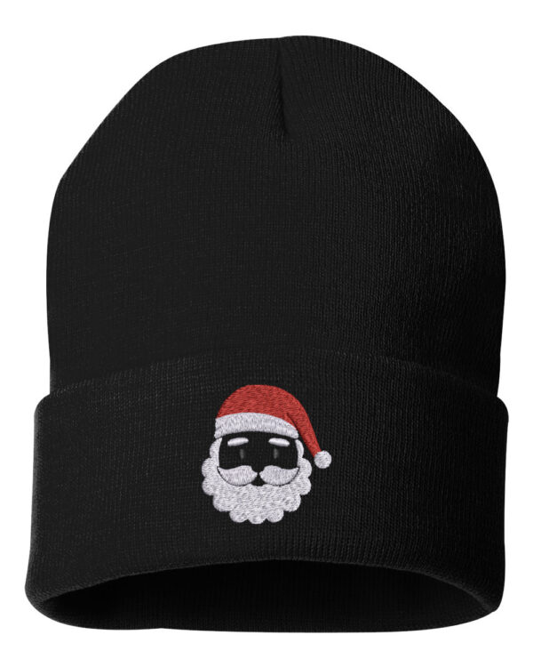 Cuffed Santa Claus Embroidered Beanie - Festive winter magic with a beautifully embroidered Santa Claus design. Ideal for adding holiday charm to your winter look. Shop now!