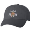 Image shows a baseball cap with the text "Blondie Baseball Mom" embroidered on the front.
