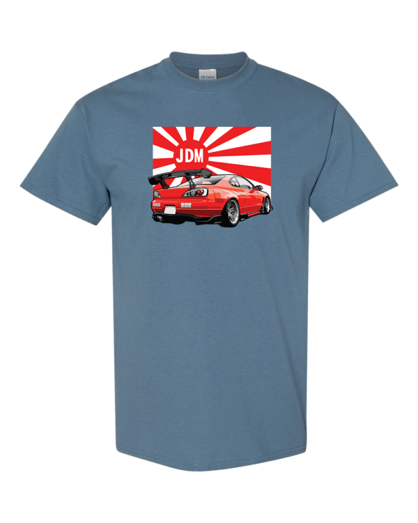 JDM MK4 Supra Car Tee with Japanese Sun Supra design made from 100% heavy cotton.