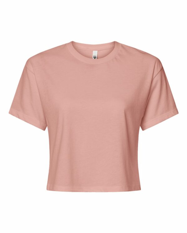 Next Level Women's Ideal Crop Top – 1580 in various colors, featuring a retail fit, drop shoulder sleeves, and customizable options for logos and branding.