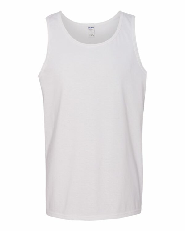 Gildan Heavy Cotton™ Tank Top - 5200 in various colors, showcasing a classic fit, durable construction, and customizable options for logos and branding.