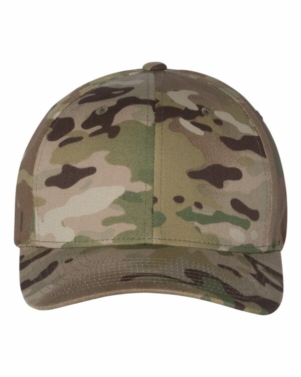 Flexfit Cotton Blend Cap 6277 - Structured, mid-profile, six-panel design with a Permacurv visor and sewn eyelets