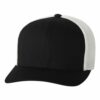 Flexfit 6511 Trucker Fitted Hat - Structured, six-panel, mid-profile design with a Permacurv visor and sewn eyelets.