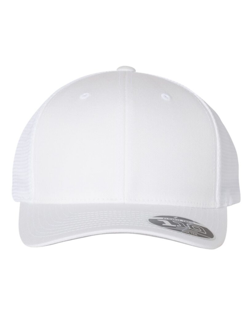 C110M WHT Flexfit 110M White Front High