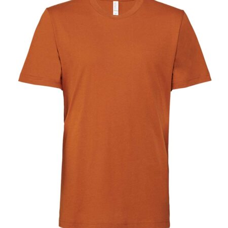 Custom BELLA + CANVAS 3001 jersey tee with screen printed logo