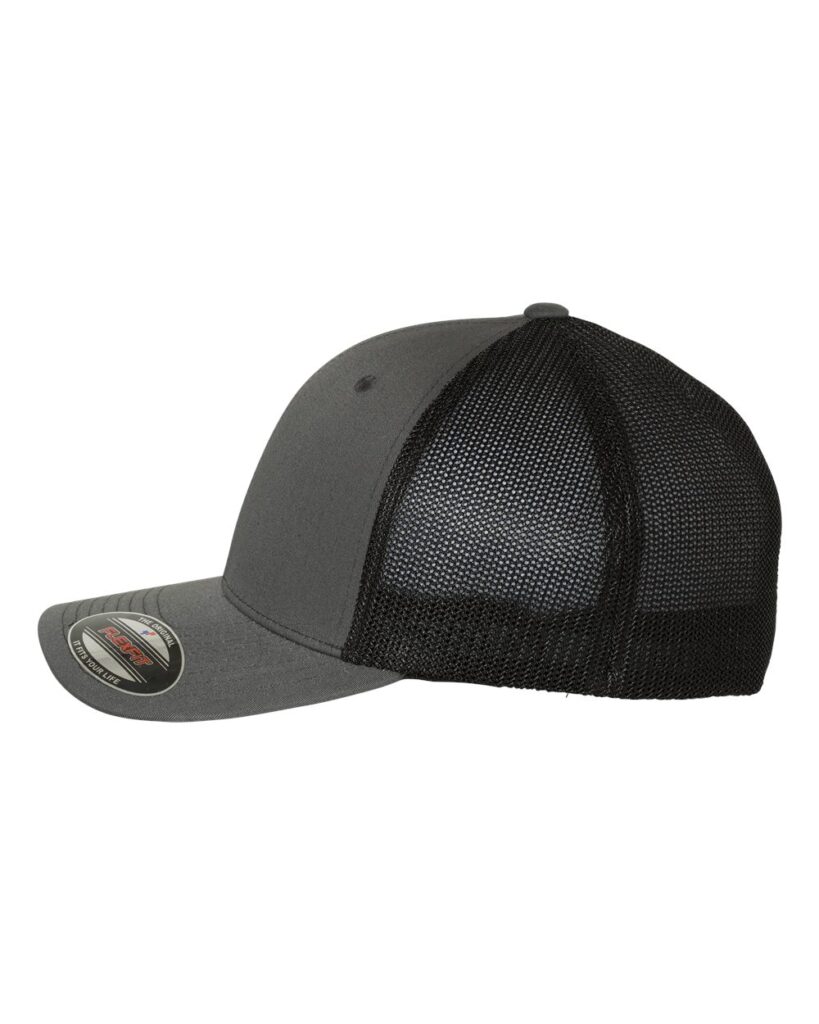 Flexfit 6511 Charcoal  Black DirectSide High