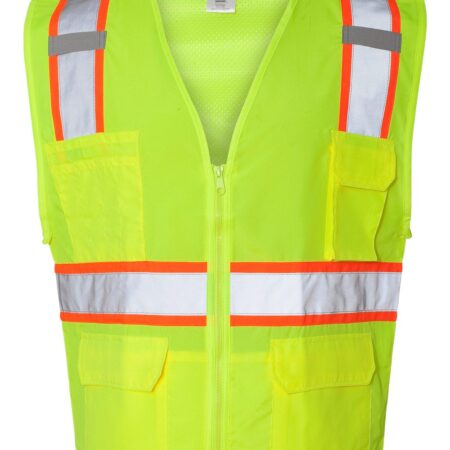 Custom logo safety vest – reflective mesh back work vest with company branding