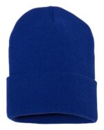 Custom Embroidered Beanie – Yupoong Cuffed Knit Hat for Winter Branding