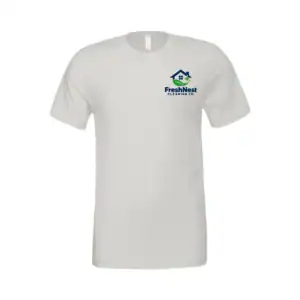 Custom Bella Canvas 3001 T-Shirt with printed company logo