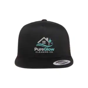 Black Camo/Black Custom Yupoong 6006 Five-Panel Trucker Hat – Flat Bill Snapback