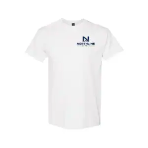 Custom logo preview on Custom Heavyweight T-Shirt – Gildan 5000 | 100% Cotton Custom Print Tee