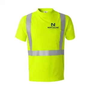 custom high visibility safety shirt – Lime – C9110-9111