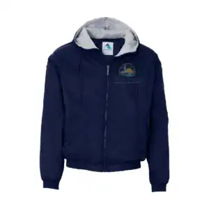 Dark Green Custom Logo Fleece Jacket – Augusta Sportswear Hooded Team Outerwear