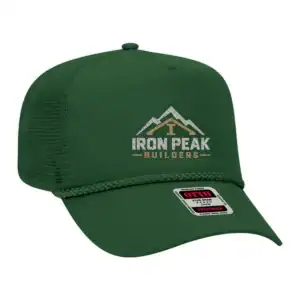 Custom Rope Trucker Hat – Otto Snapback Cap for Logo Embroidery