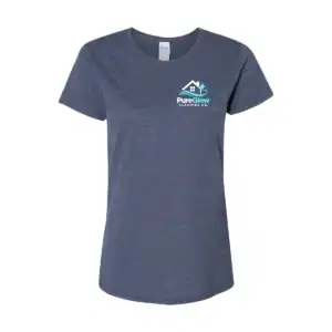 Custom Gildan 5000L Women's T-Shirt with printed company logo