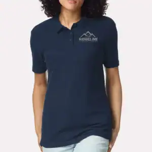 Royal Blue Custom Women’s Polo Shirts – Gildan Softstyle® 64800L Ring-Spun Cotton Polo
