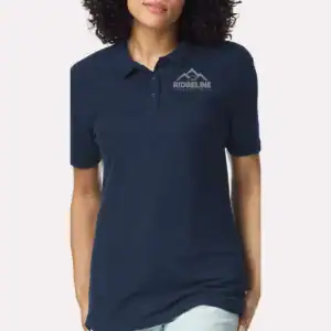 Royal Blue Custom Women’s Polo Shirts – Gildan Softstyle® 64800L Ring-Spun Cotton Polo