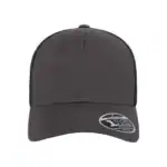 Charcoal/Black Custom Flexfit Snapback Hat – Flexfit 110 Trucker with Mesh Back and Adjustable Fit