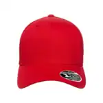 Red Custom Flexfit Snapback Hat – Flexfit 110 Trucker with Mesh Back and Adjustable Fit