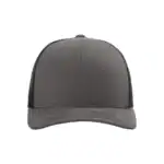 Charcoal/Black Custom Richardson 112 Trucker Hat – Embroidered Logo Snapback Cap | Mesh Back