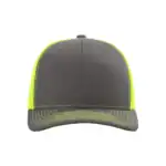 Charcoal/Neon Yellow Custom Richardson 112 Trucker Hat – Embroidered Logo Snapback Cap | Mesh Back