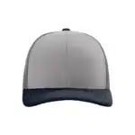 Grey/ Charcoal/ Navy Custom Richardson 112 Trucker Hat – Embroidered Logo Snapback Cap | Mesh Back