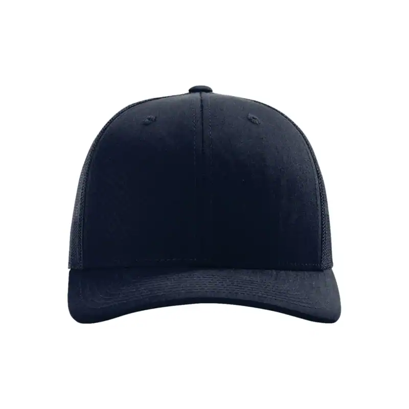 Navy Custom Richardson 112 Trucker Hat – Embroidered Logo Snapback Cap | Mesh Back