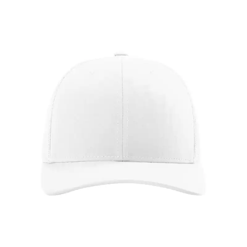 White Custom Richardson 112 Trucker Hat – Embroidered Logo Snapback Cap | Mesh Back