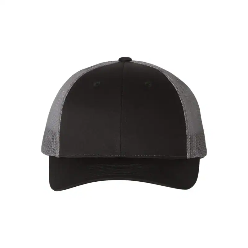 Custom Richardson 115 Trucker Hat – Black/ Charcoal – C115