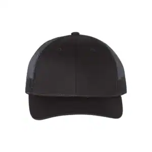 Custom Richardson 115 Trucker Hat – Black – C115