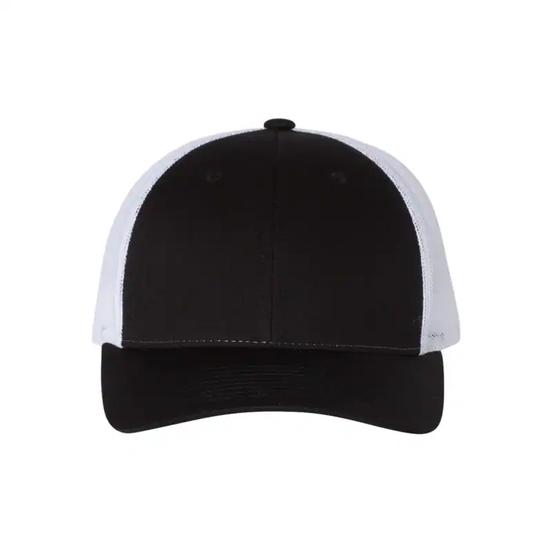 Custom Richardson 115 Trucker Hat – Black/ White – C115