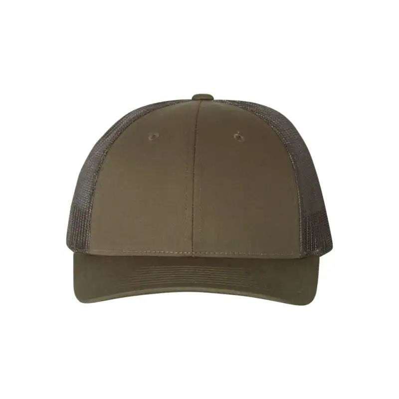 Custom Richardson 115 Trucker Hat – Chocolate Chip/ Grey Brown – C115