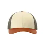 Custom Richardson 115 Trucker Hat – Cream/ Loden Green/ Dark Orange – C115