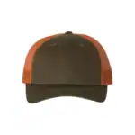 Custom Richardson 115 Trucker Hat – Dark Loden/ Jaffa Orange – C115