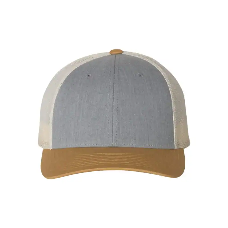 Custom Richardson 115 Trucker Hat – Heather Grey/ Birch/ Amber Gold – C115