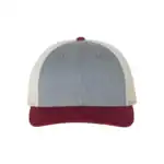 Custom Richardson 115 Trucker Hat – Heather Grey/ Birch/ Cardinal – C115
