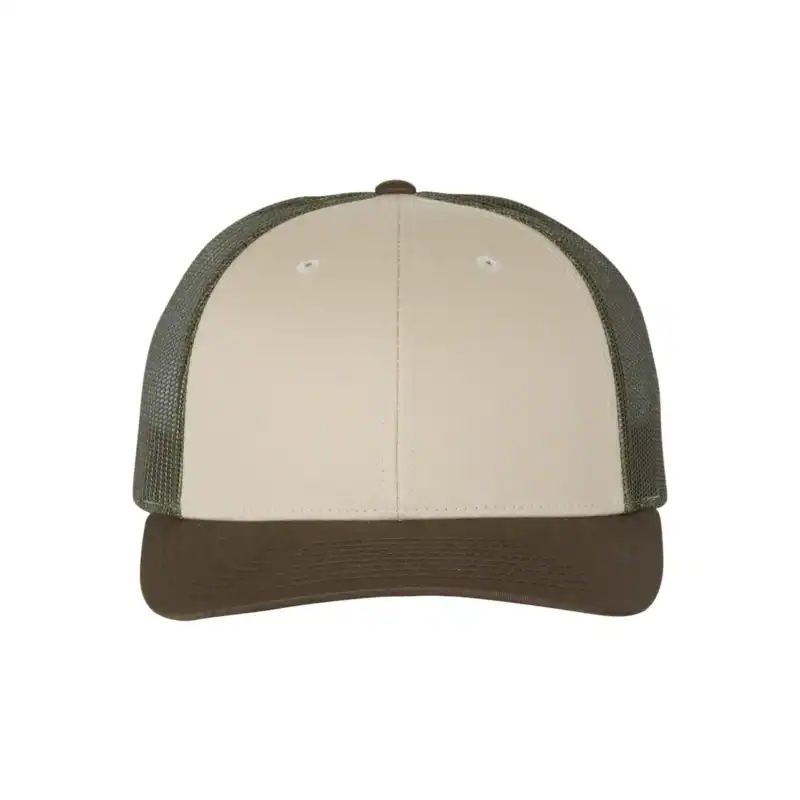 Custom Richardson 115 Trucker Hat – Tan/ Loden/ Brown – C115