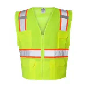 Lime Custom Logo Safety Vest – Kishigo Ultra-Cool Reflective Work Vest