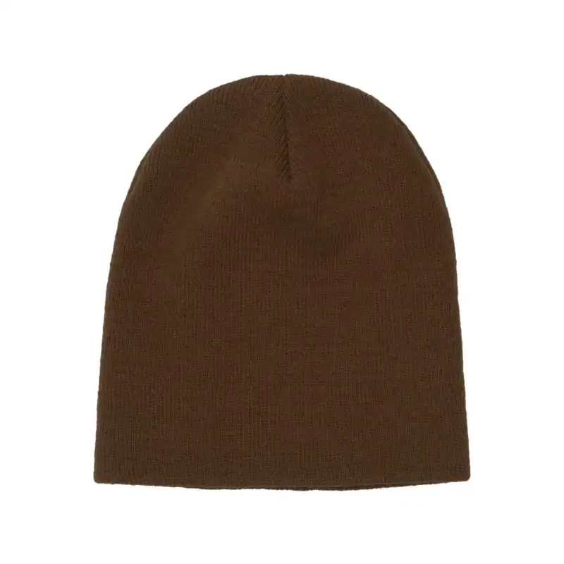 Carmel Custom Embroidered Short Beanie – Yupoong 8.5" Hypoallergenic Winter Hat