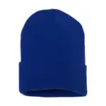 Royal Custom Embroidered Beanie – Yupoong Cuffed Knit Hat for Winter Branding